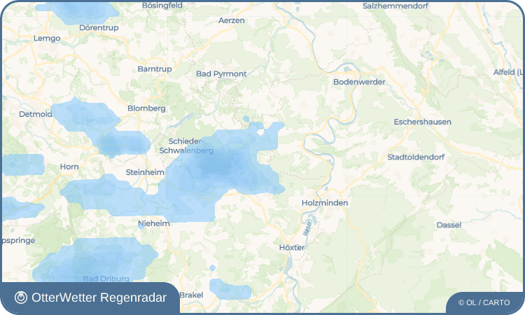 OtterWetter Regenradar-Widget Hummersen