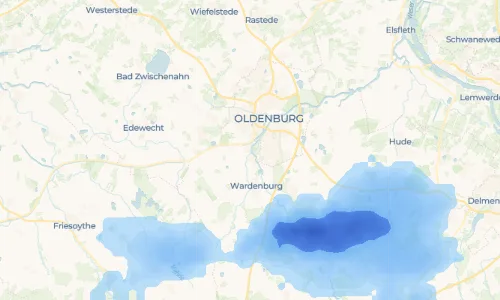 Regenradar Hundsmühlen: aktuelle Niederschläge in Hundsmühlen und Umgebung, Stand 22. Oktober 2026 um 5:50 Uhr