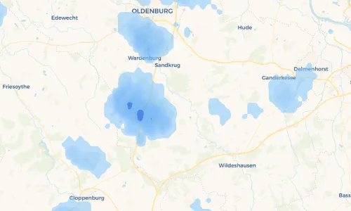 Regenradar Vorschaubild - Aktuelle Niederschläge in Huntlosen und Umgebung