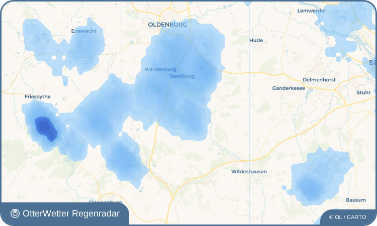 OtterWetter Regenradar-Widget Huntlosen