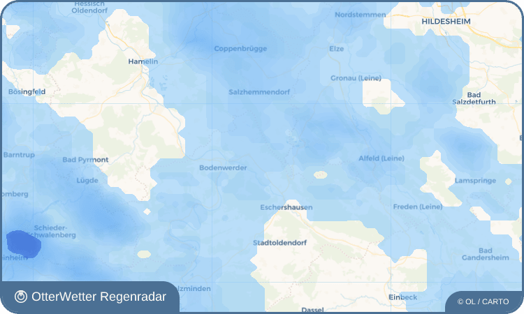 OtterWetter Regenradar-Widget Hunzen