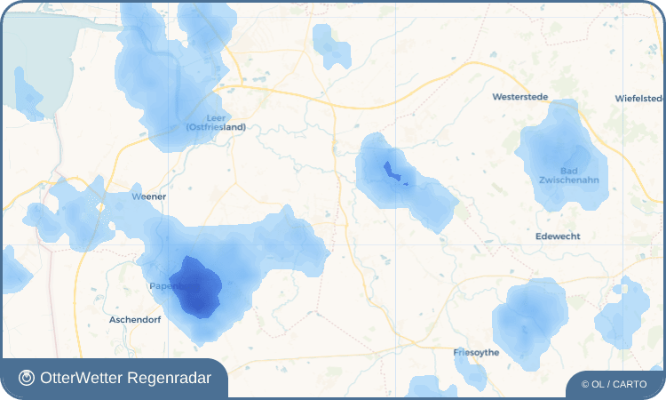 OtterWetter Regenradar-Widget Idafehn-Nord