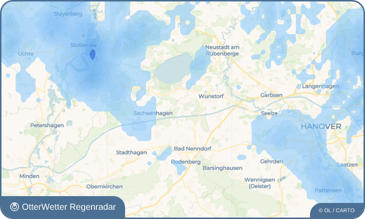 OtterWetter Regenradar-Widget Idensen