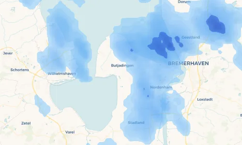 Regenradar Vorschaubild - Aktuelle Niederschläge in Iffens und Umgebung