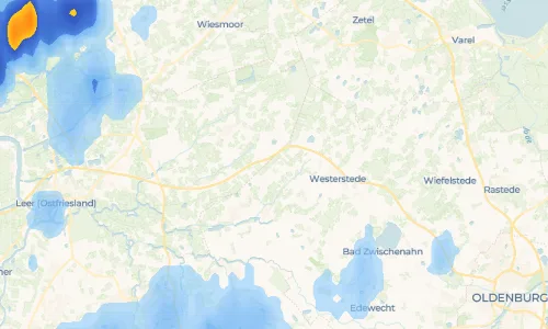 Regenradar-Vorschau: aktuelle Niederschläge in Ihausen und Umgebung