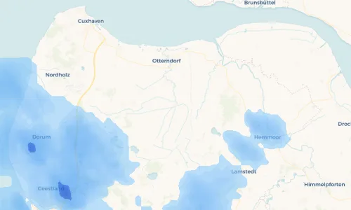 Regenradar Vorschaubild - Aktuelle Niederschläge in Ihlienworth und Umgebung