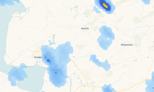 Regenradar Vorschaubild - Aktuelle Niederschläge in Ihlowerfehn und Umgebung