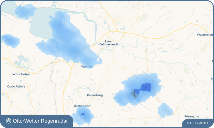 OtterWetter Regenradar-Widget Ihrhove
