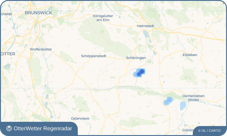 OtterWetter Regenradar-Widget Ingeleben