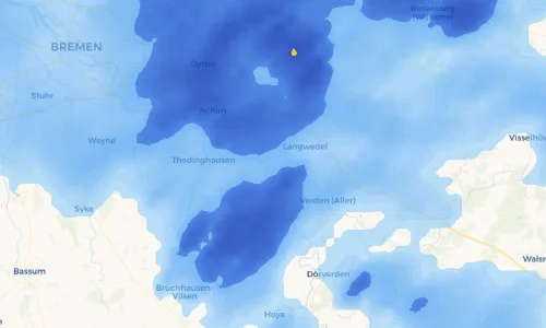 Regenradar Vorschaubild - Aktuelle Niederschläge in Intschede und Umgebung