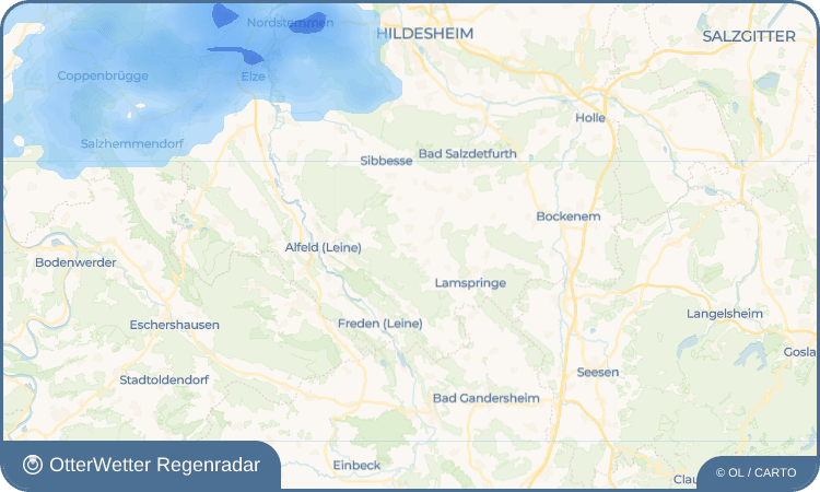 OtterWetter Regenradar-Widget Irmenseul