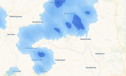 Regenradar Vorschaubild - Aktuelle Niederschläge in Itterbeck und Umgebung