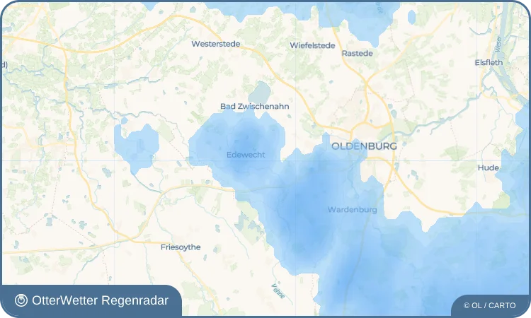 Wetter-Widget-Vorschau mit Vorhersagedaten für Jeddeloh I
