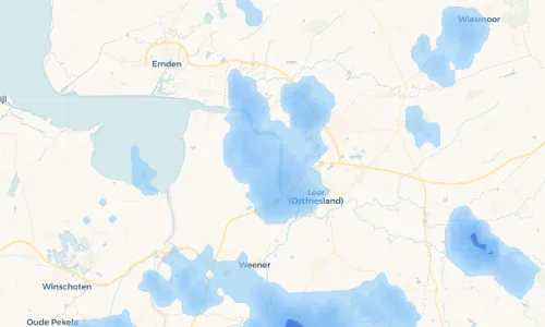 Regenradar Vorschaubild - Aktuelle Niederschläge in Jemgum und Umgebung