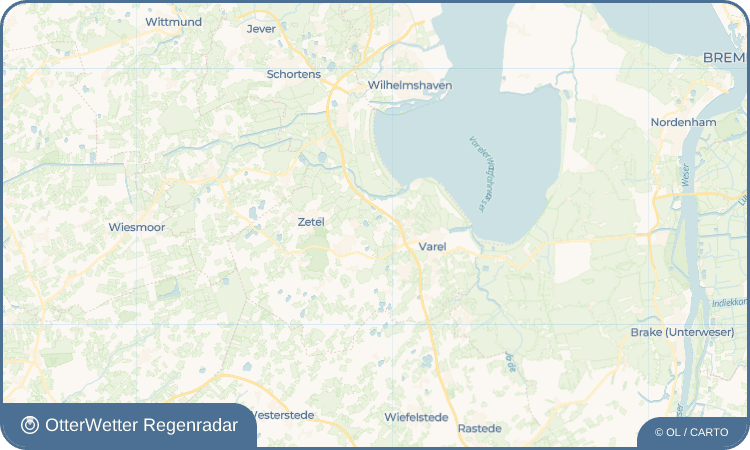 OtterWetter Regenradar-Widget Jeringhave