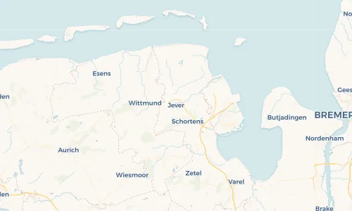 Regenradar Vorschaubild - Aktuelle Niederschläge in Jever und Umgebung