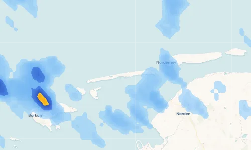 Regenradar Vorschaubild - Aktuelle Niederschläge in Juist und Umgebung