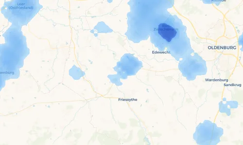 Regenradar Vorschaubild - Aktuelle Niederschläge in Kampe und Umgebung