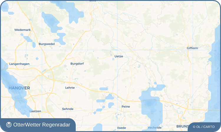 OtterWetter Regenradar-Widget Katensen