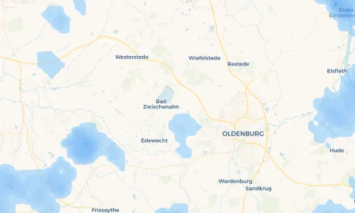 Regenradar Vorschaubild - Aktuelle Niederschläge in Kayhausen und Umgebung