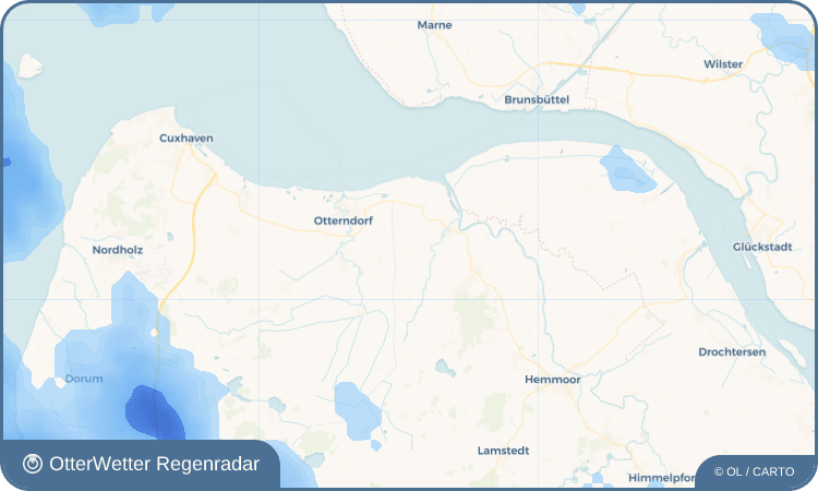 OtterWetter Regenradar-Widget Kehdingbruch