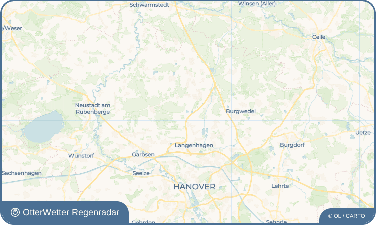 OtterWetter Regenradar-Widget Kiebitzkrug