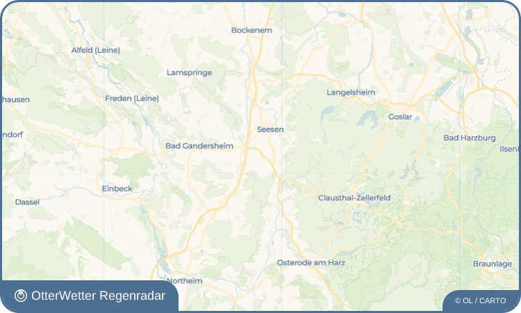 OtterWetter Regenradar-Widget Kirchberg