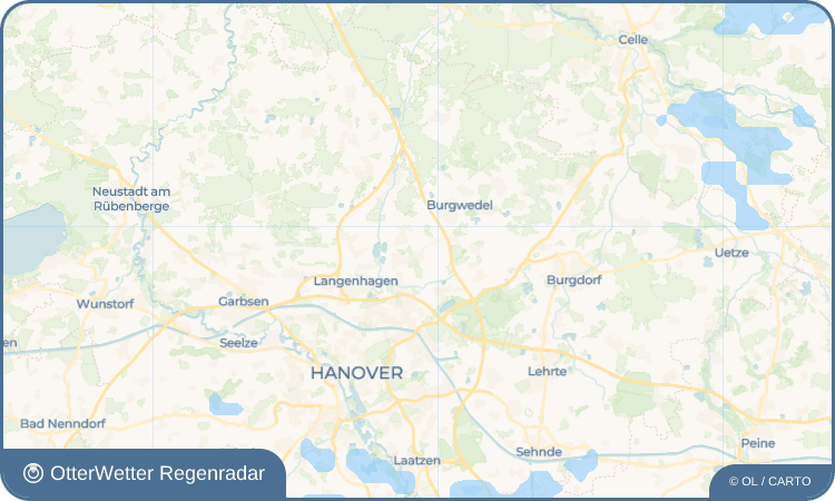OtterWetter Regenradar-Widget Kircher Bauerschaft