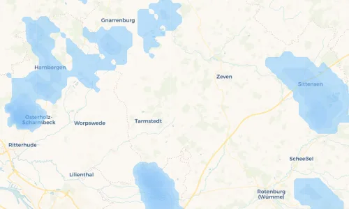 Regenradar Vorschaubild - Aktuelle Niederschläge in Kirchtimke und Umgebung