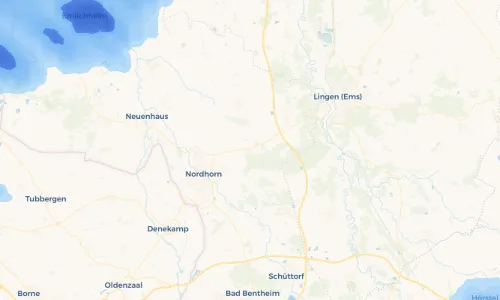 Regenradar Vorschaubild - Aktuelle Niederschläge in Klausheide und Umgebung