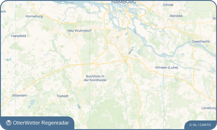 Wetter-Widget-Vorschau mit Vorhersagedaten für Klecken