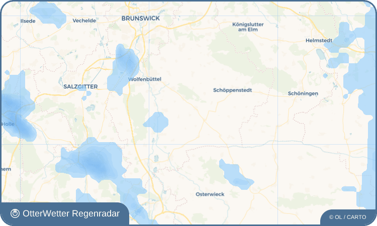 OtterWetter Regenradar-Widget Klein Biewende