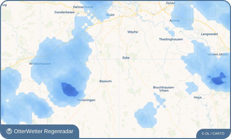 OtterWetter Regenradar-Widget Klein Bramstedt