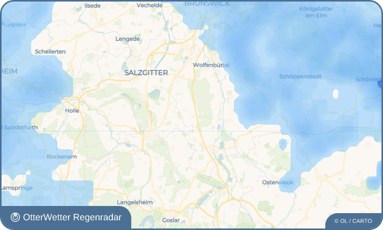 OtterWetter Regenradar-Widget Klein Flöthe