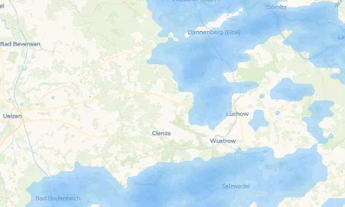 Regenradar Vorschaubild - Aktuelle Niederschläge in Klein Gaddau und Umgebung