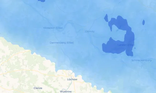 Regenradar Vorschaubild - Aktuelle Niederschläge in Klein Gusborn und Umgebung