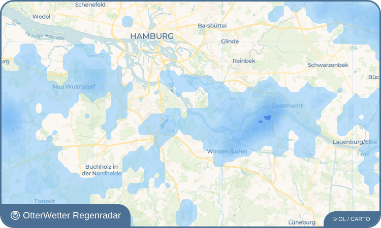 OtterWetter Regenradar-Widget Klein-Rosenweide