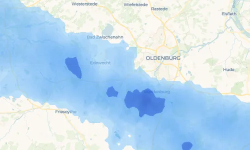 Regenradar Klein Scharrel: aktuelle Niederschläge in Klein Scharrel und Umgebung, Stand 20. Oktober 2026 um 18:00 Uhr