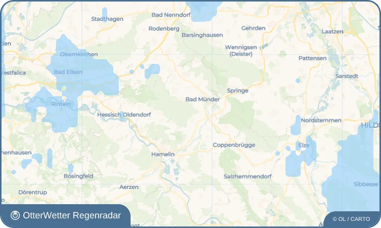 Wetter-Widget-Vorschau mit Vorhersagedaten für Klein Süntel
