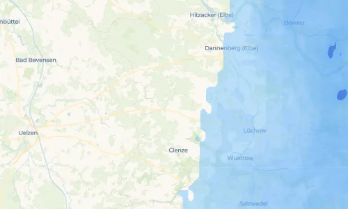 Regenradar Vorschaubild - Aktuelle Niederschläge in Klein Wittfeitzen und Umgebung
