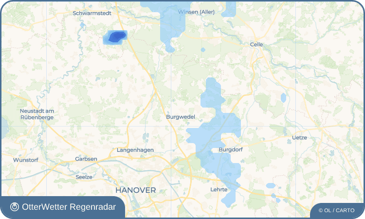 OtterWetter Regenradar-Widget Kleinburgwedel