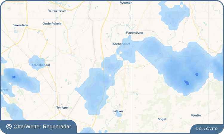 OtterWetter Regenradar-Widget Kleines Feld
