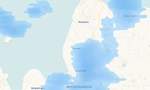 Regenradar Vorschaubild - Aktuelle Niederschläge in Knakenburg und Umgebung