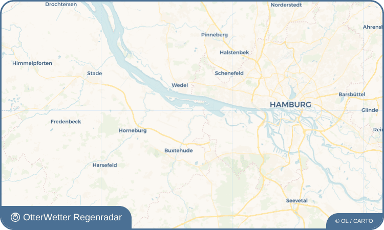 OtterWetter Regenradar-Widget Königreich