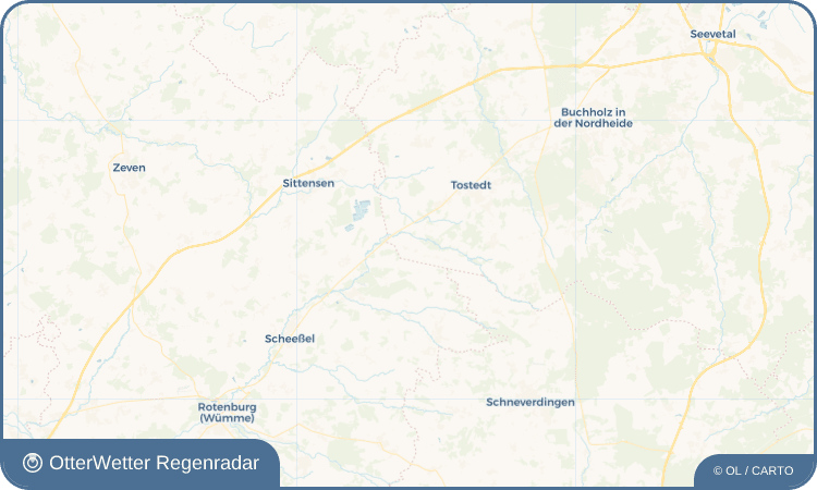 OtterWetter Regenradar-Widget Königsmoor