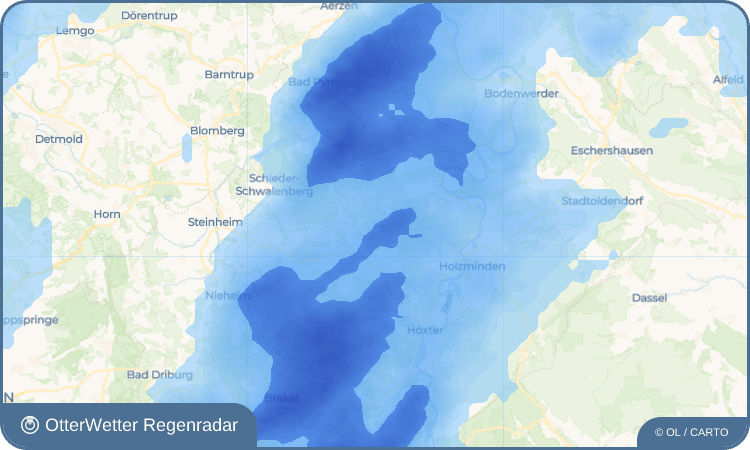 OtterWetter Regenradar-Widget Köterberg