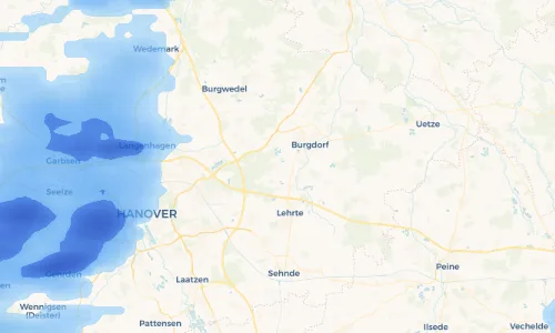 Regenradar Vorschaubild - Aktuelle Niederschläge in Kolshorn und Umgebung