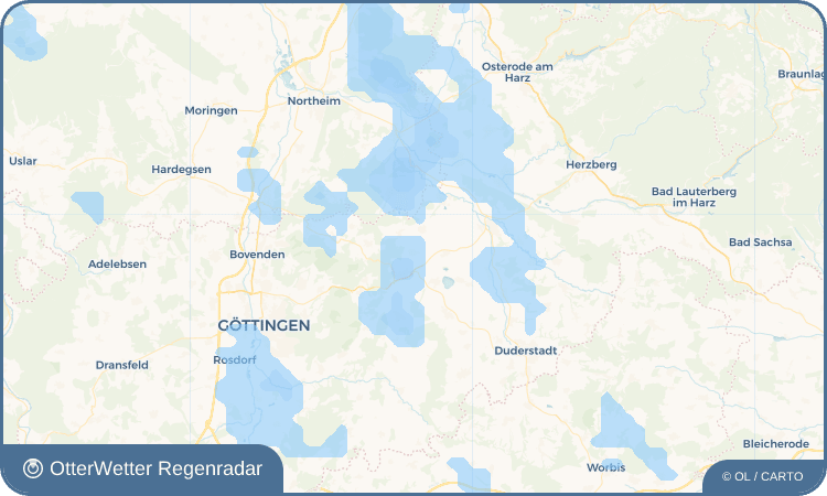 OtterWetter Regenradar-Widget Krebeck
