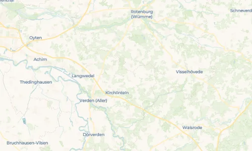 Regenradar Kreepen: aktuelle Niederschläge in Kreepen und Umgebung, Stand 19. Oktober 2026 um 13:50 Uhr