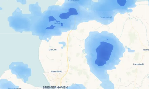 Regenradar Vorschaubild - Aktuelle Niederschläge in Krempel und Umgebung